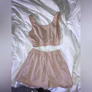Casual pink lounge set
